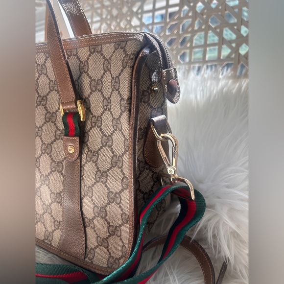 Gucci GG Supreme Ophidia Sherry Line crossbody tote Boston bag - Picture 2 of 16